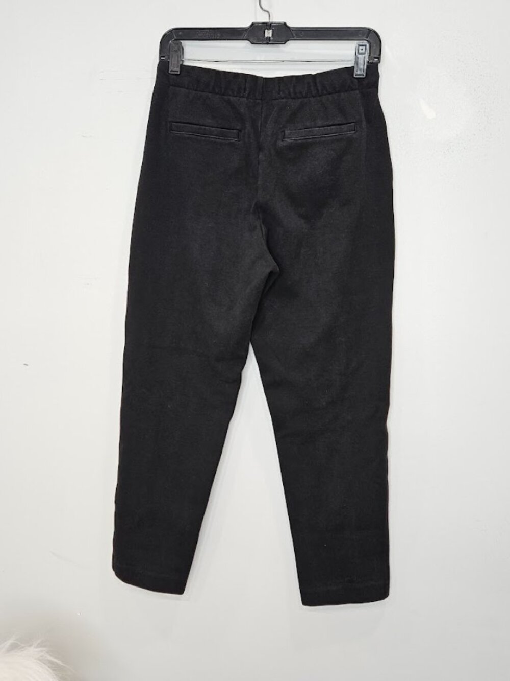 Everlane Black Tapered Leg Pants Dream Slim High Waisted Trousers Office Small - Picture 10 of 12